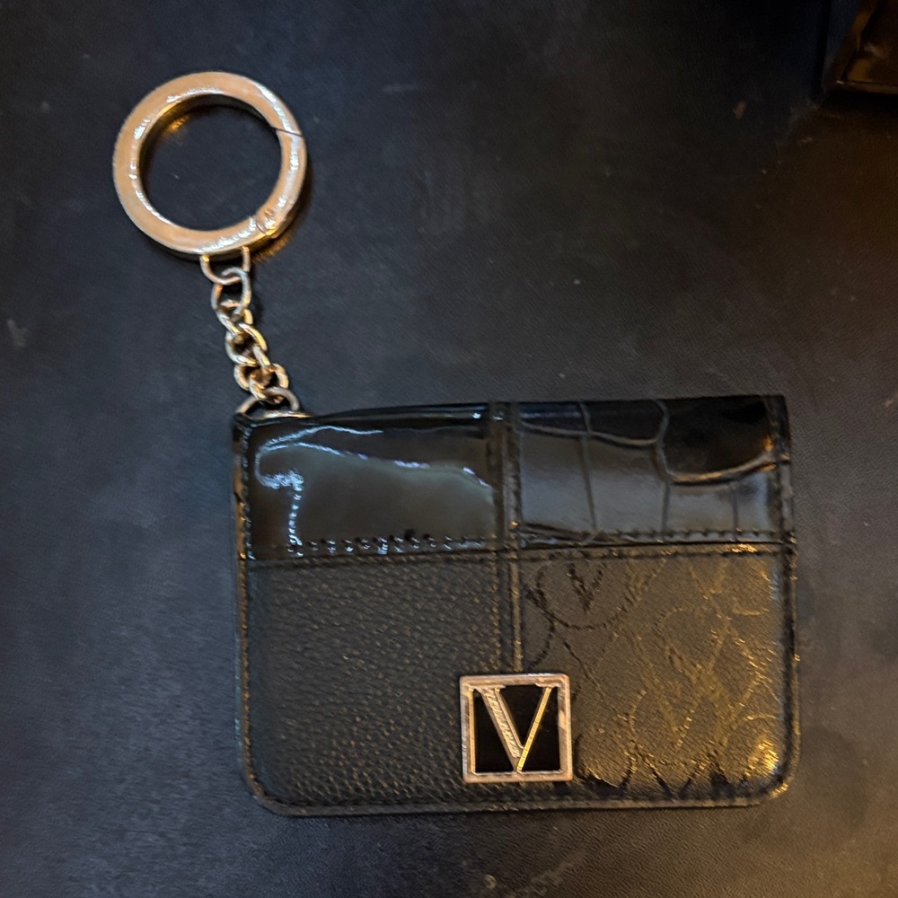 Victoria's Secret Black Cardholder Keychain